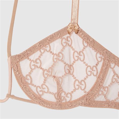 gucci gg tulle lingerie|Gucci tulle bra.